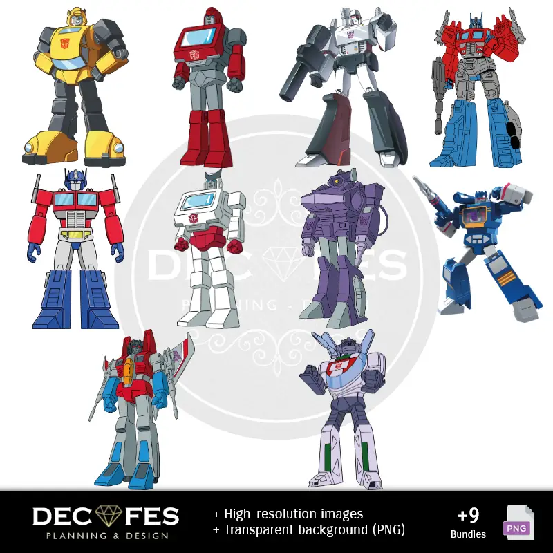 Personajes | Scrapbook Transformers - Designs Imprimíveis para Manualidades