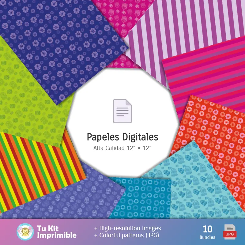 Collages | Wallpapers Fiesta Hawaii Aloha - Digital Decoration Papers