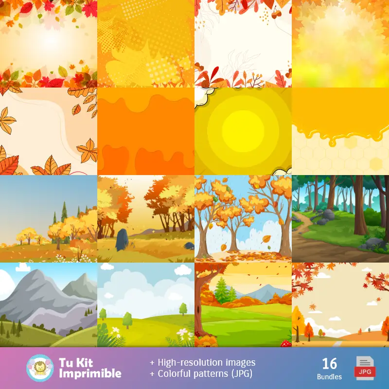 Fondos | Fundos Winnie the Pooh - Papeles Digitales para Decoração