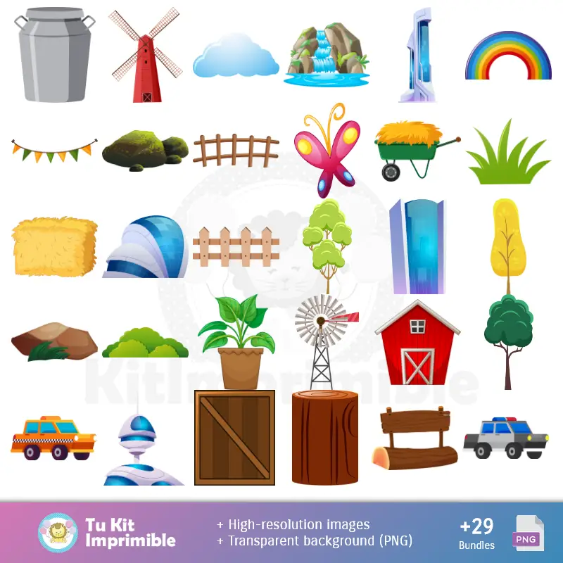 Accesorios | Modelli e texture Zootopia - Kit Scrapbook e Party