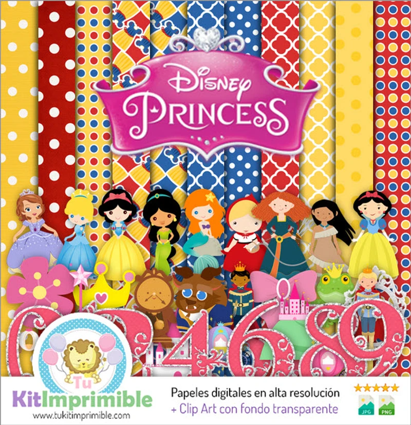 Album numérique de scrapbooking Princesse aux textures créatives - M7