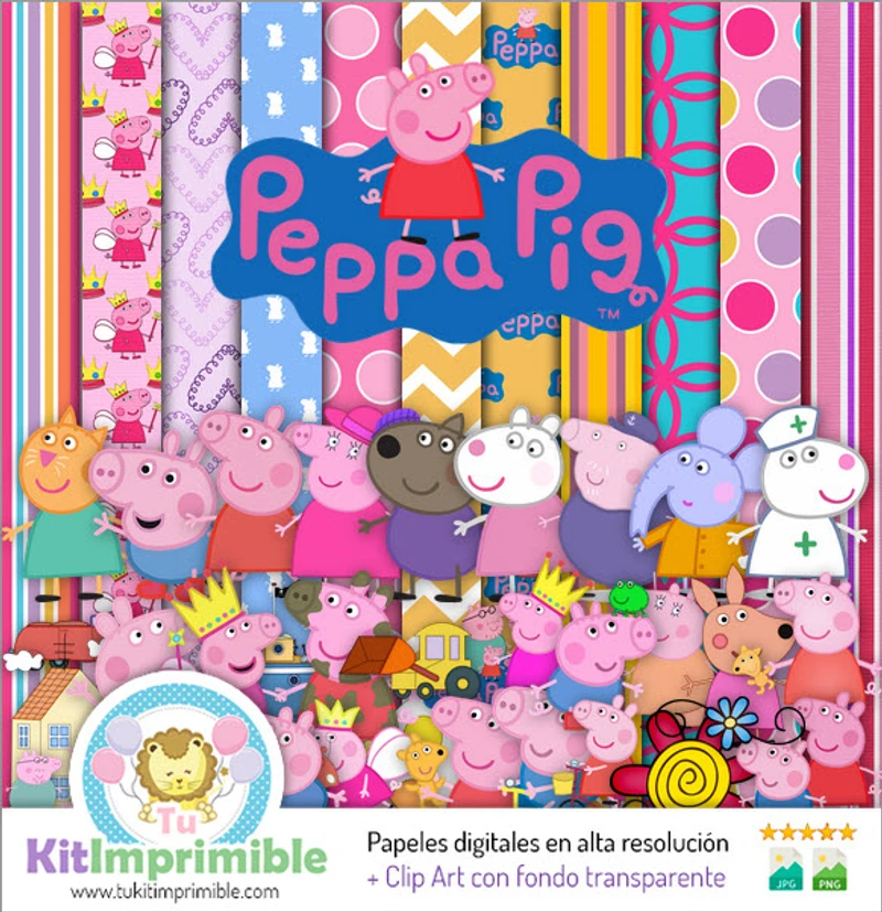 Album numérique Peppa Pig aux textures créatives - M7
