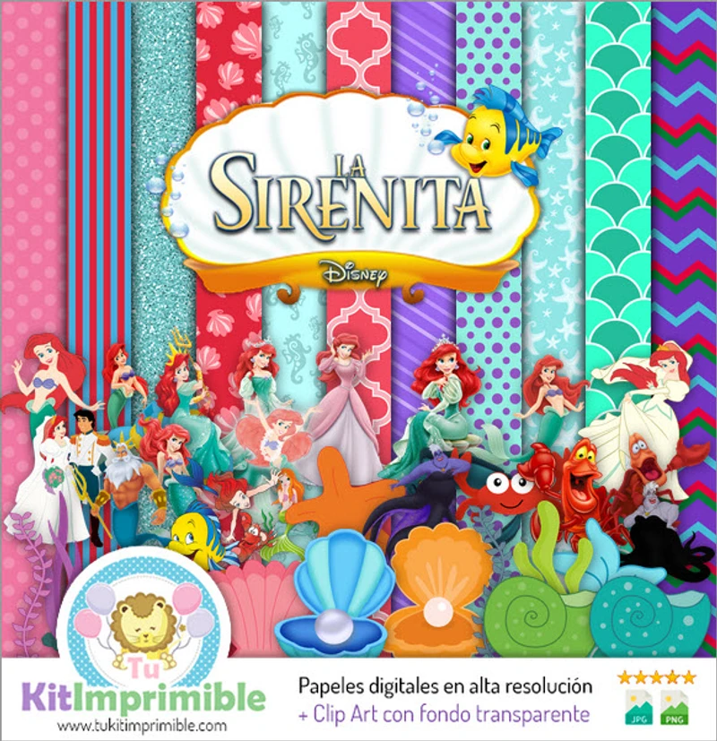 Album Premium La Sirenetta Ariel Digitale - M8