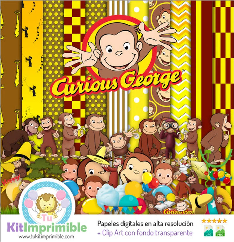 Curious George - Texture digitali - M3