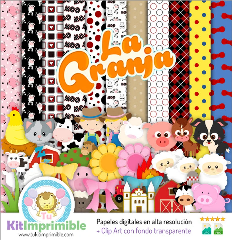 Decorative Backgrounds Digital Farm Decoration - M9