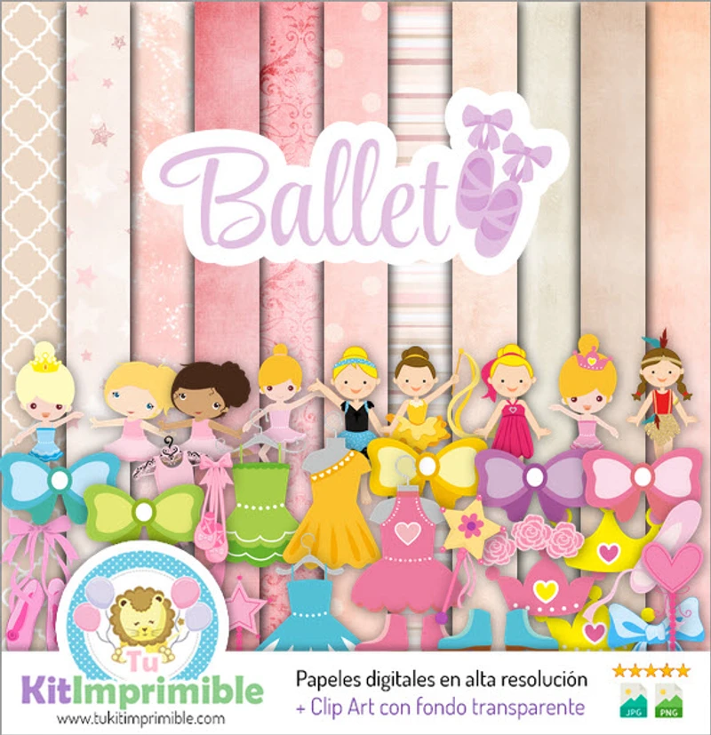 Documenti digitali Balletto Feste per bambini Danza classica - M1