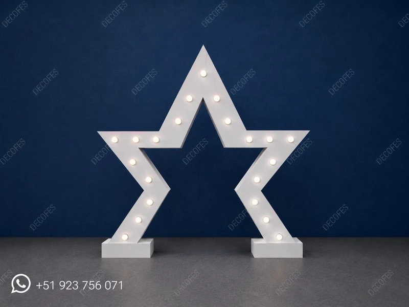 Estrella Luminosa Gigante de MDF