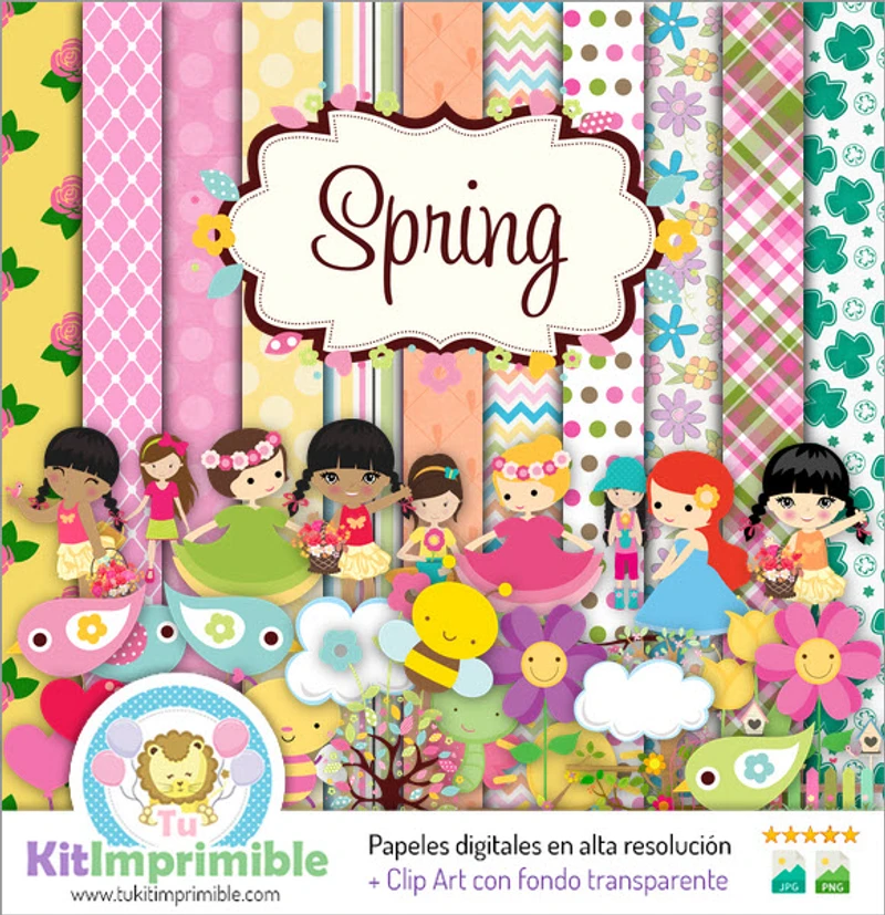 Fundos decorativos de primavera para decoração digital - M9