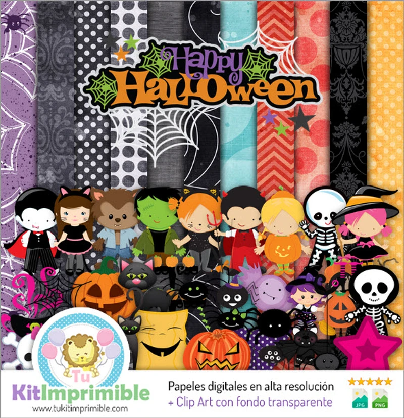 Fundos digitais assustadores para o Halloween - M16