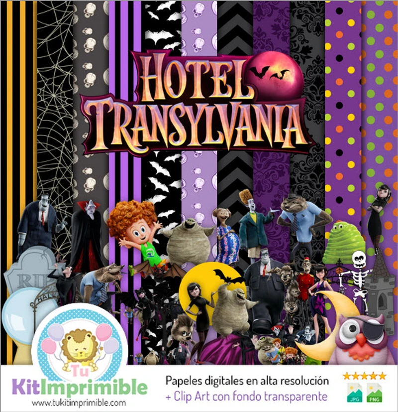 Patrones | Hotel Transylvania - Modelli di texture digitali - M3