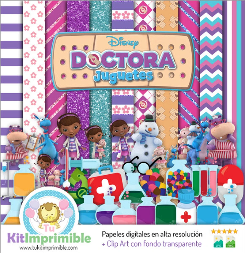 Invitations numériques Docteur La Peluche - M5