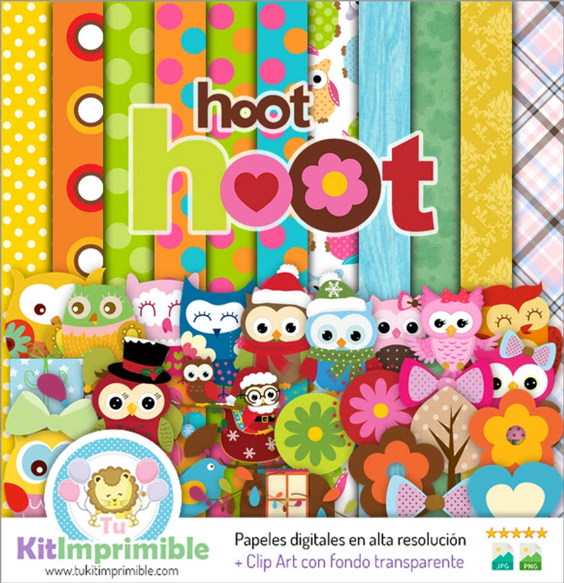 Invitations scolaires numériques Owl Papers - M5