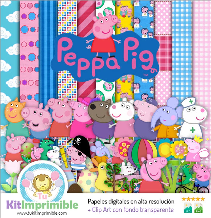 Kit completo de projetos criativos digitais da Peppa Pig - M11