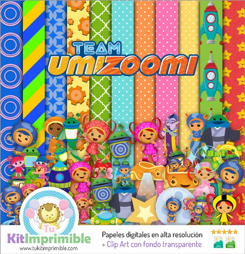 Kit de fonds décoratifs numériques Umizoomi - M2
