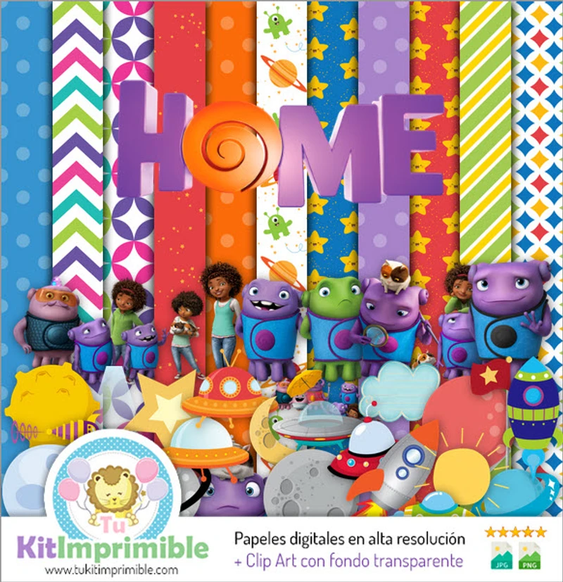 Kit Home La Pelicula Digital Fondos Decorativos - M2