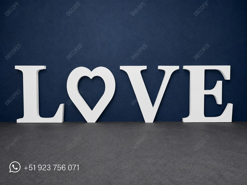 حروف MDF LOVE