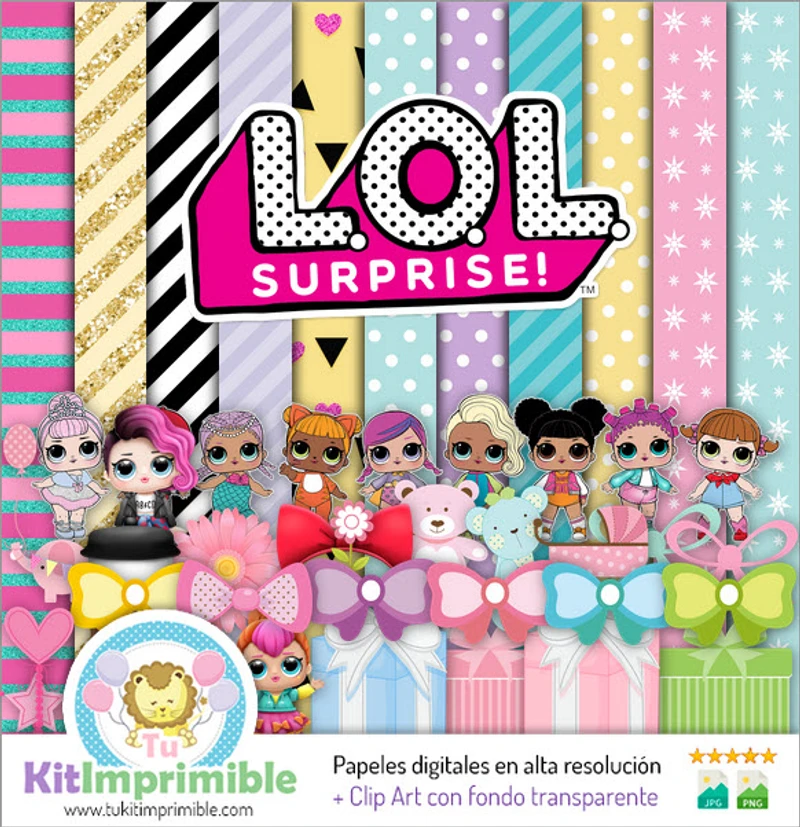 Lol Surprise Digital Papers Inviti a sorpresa - M5