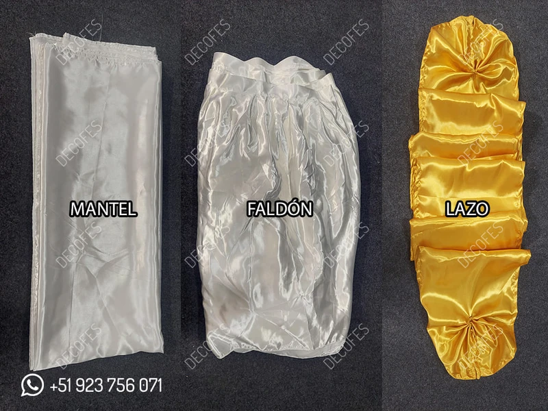 Manteles para Mesa de Buffet Modelo Clásico