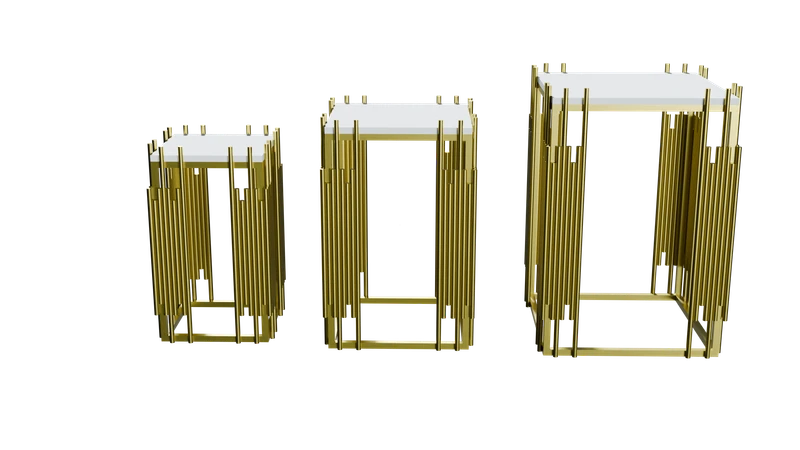 Mesa quadrada de bambu
