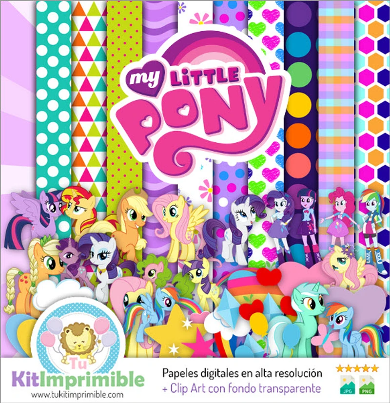 My Little Pony Equestria - Modelli di texture digitali - M3