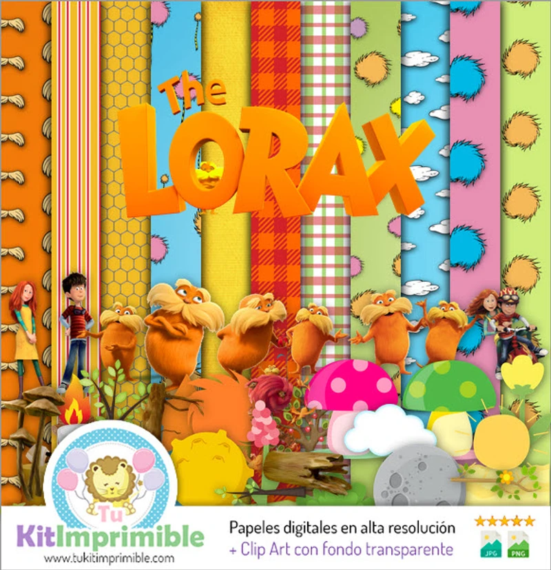 Papeles Digitales Lorax Fiestas Ecología - M1