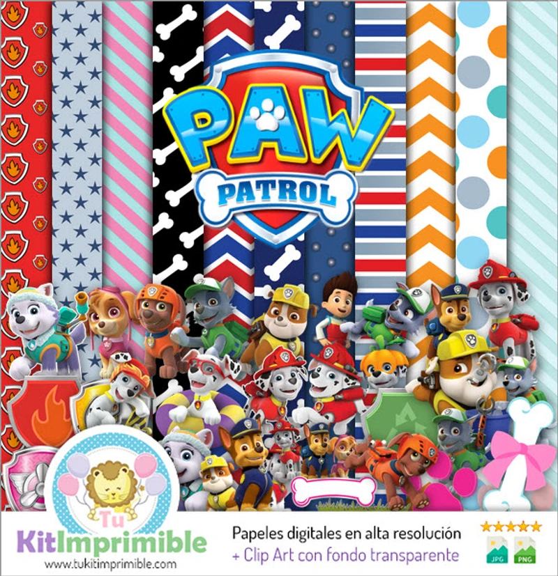 Paw Patrol - Album digitale completo, set di artigianato - M4