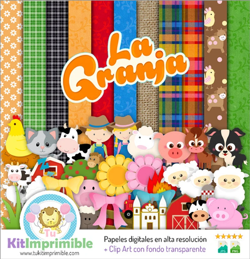 Scrapbook Educativo Granjita Digital Manualidades - M15