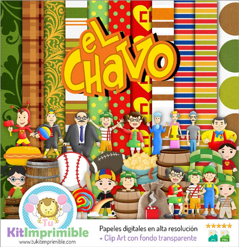 Scrapbook El Chavo Del 8 Set completo digitale - M4