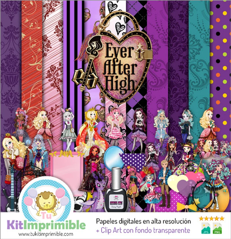 Ever After High 数码剪贴簿套装完整版 - M4