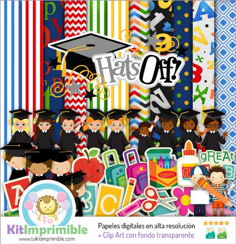 Scrapbook Graduacion Digital Set Completo Recuerdos - M4