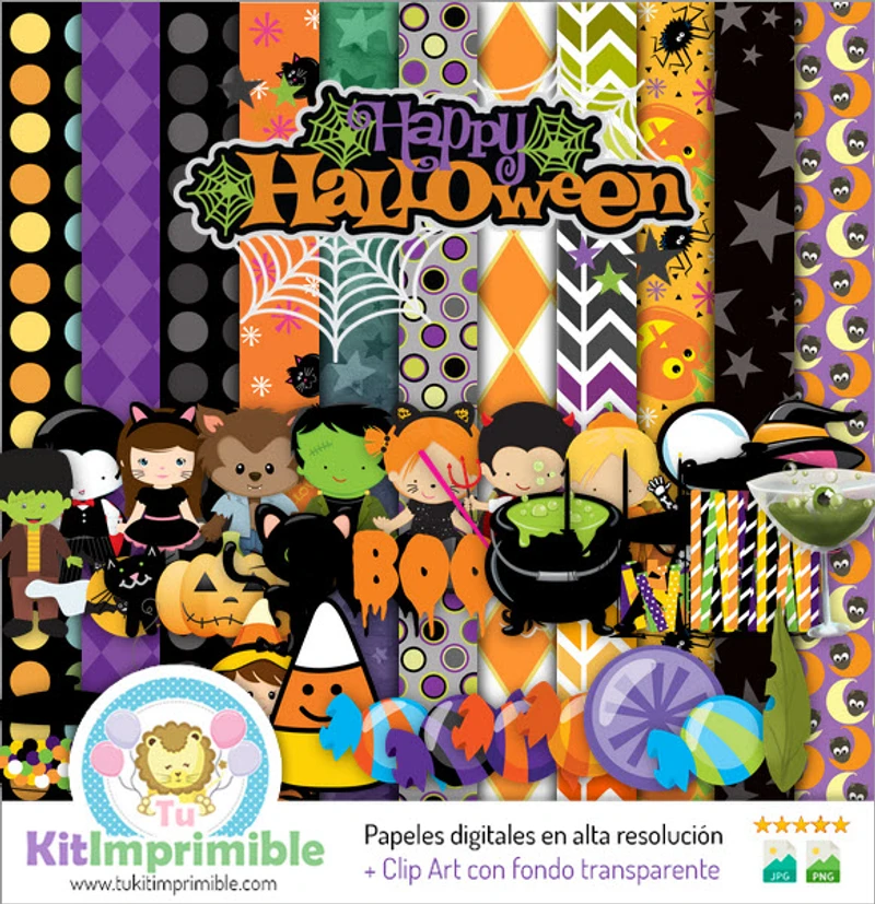 Scrapbook Premium Halloween Manualidades Digital - M8