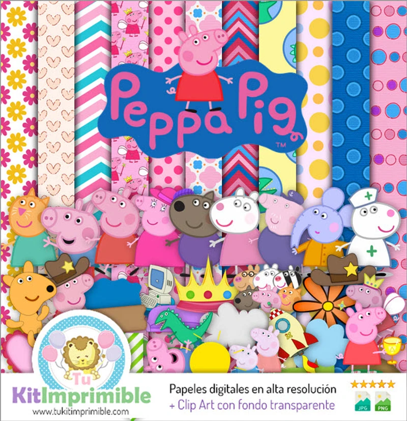 Scrapbook Premium Peppa Pig Digital Manualidades - M8