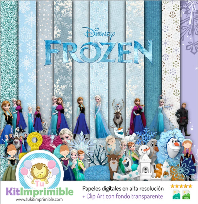 Scrapbooking Frozen Digital Manualidades - M8