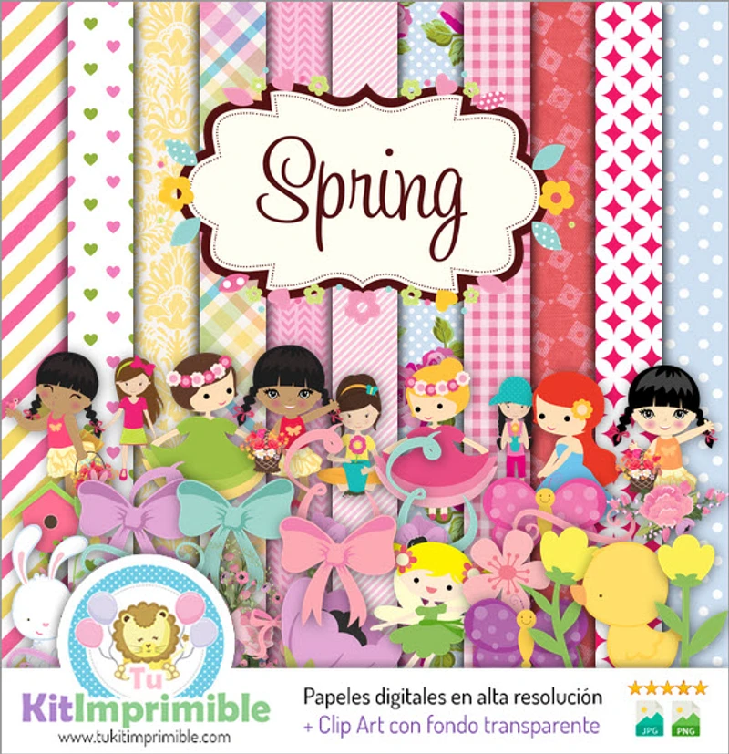 Texturas Creativas Primavera Digital Scrapbook - M7