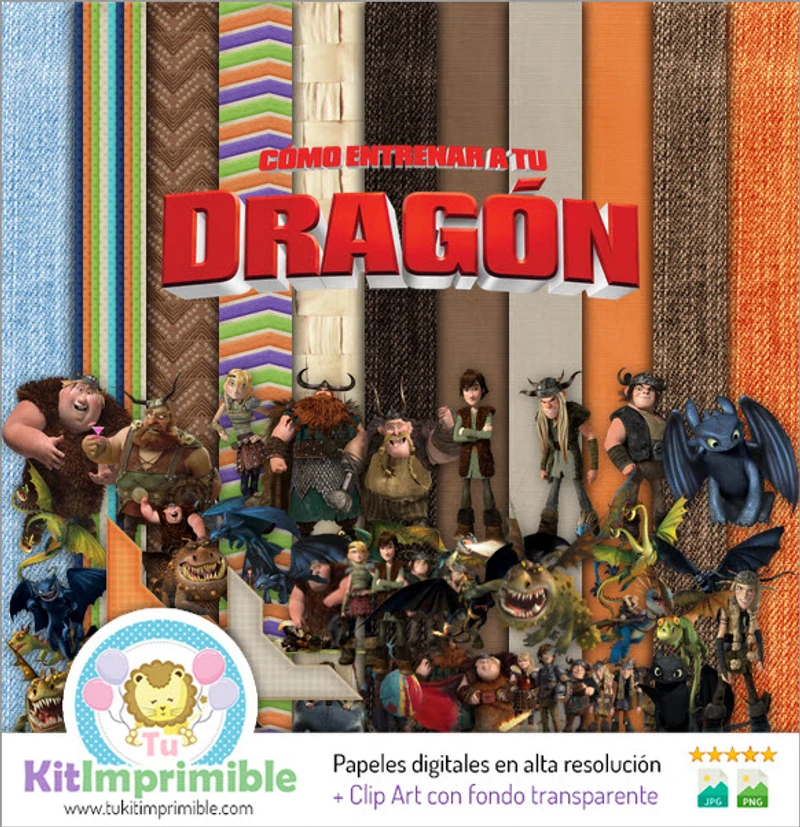 Texturas digitais de Como Treinar o Seu Dragão - M3