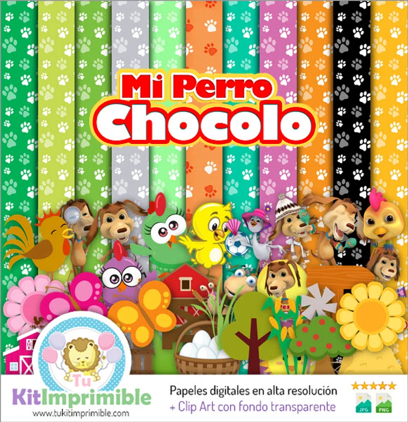 Texturas e padrões digitais do meu cachorro Chocolo - M3