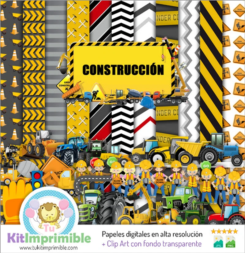 Travaux de construction de papiers numériques pour fêtes d'enfants - M1