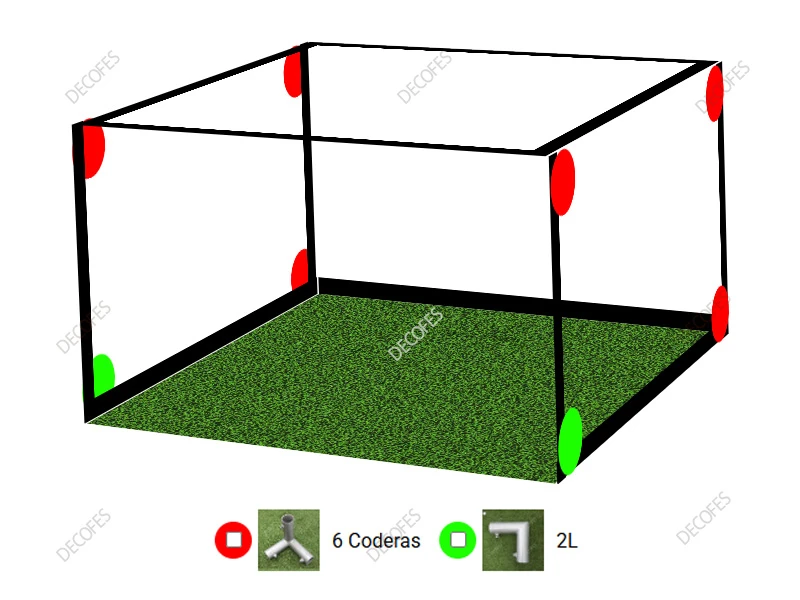 Traverse e connettori per tende da sole per eventi di 5 m x 5 m