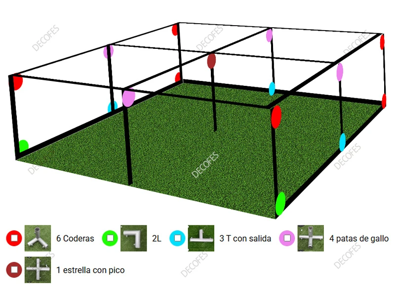 Galería 5 | Uniones y Crucetas para toldo para eventos de 10m x 10m